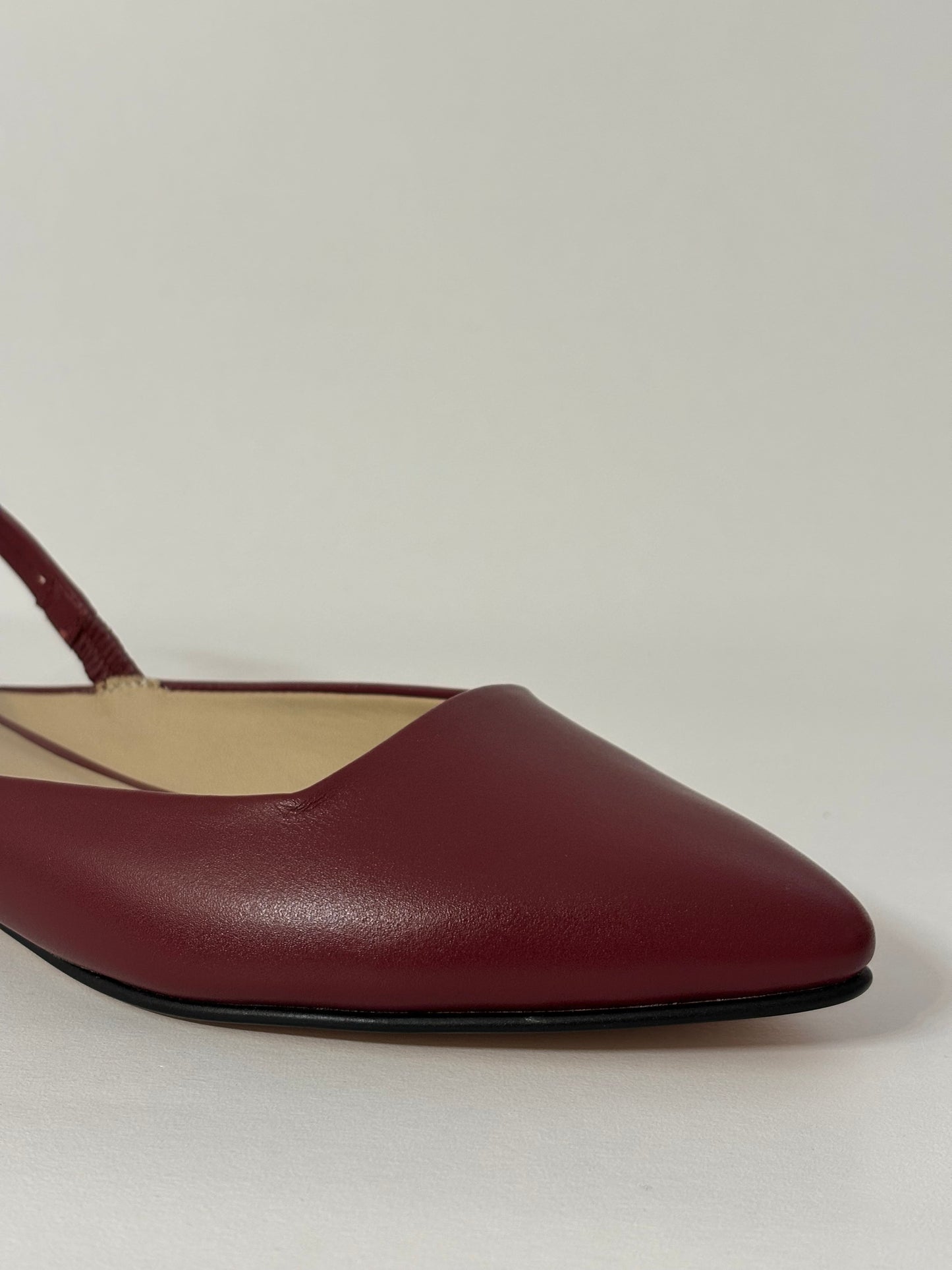 Flats Almendra - cuero borgoña