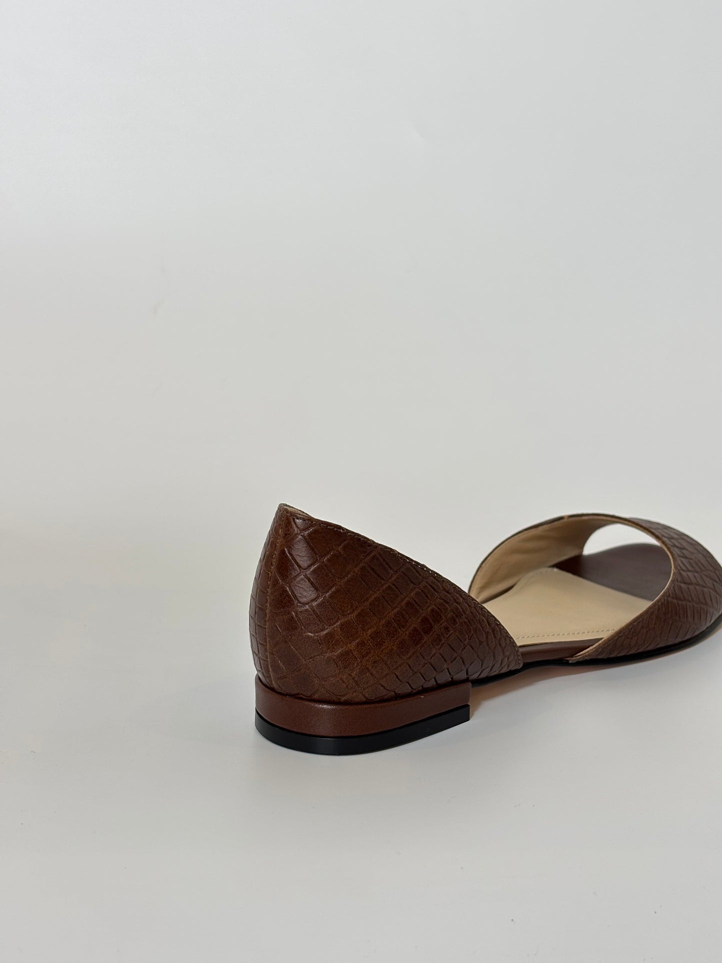 Flats Estela - marrón cocodrilo