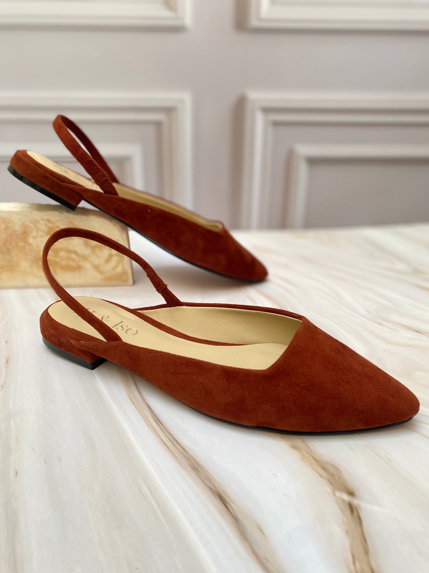 Flats Almendra - gamuza