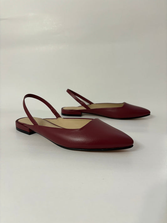 Flats Almendra - cuero borgoña